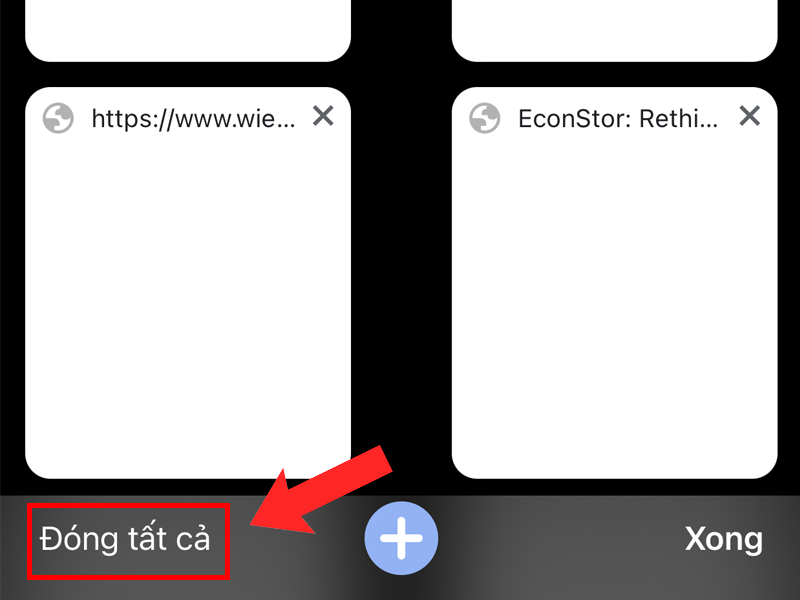 X&oacute;a hết c&aacute;c tab nếu gặp cảnh b&aacute;o virus
